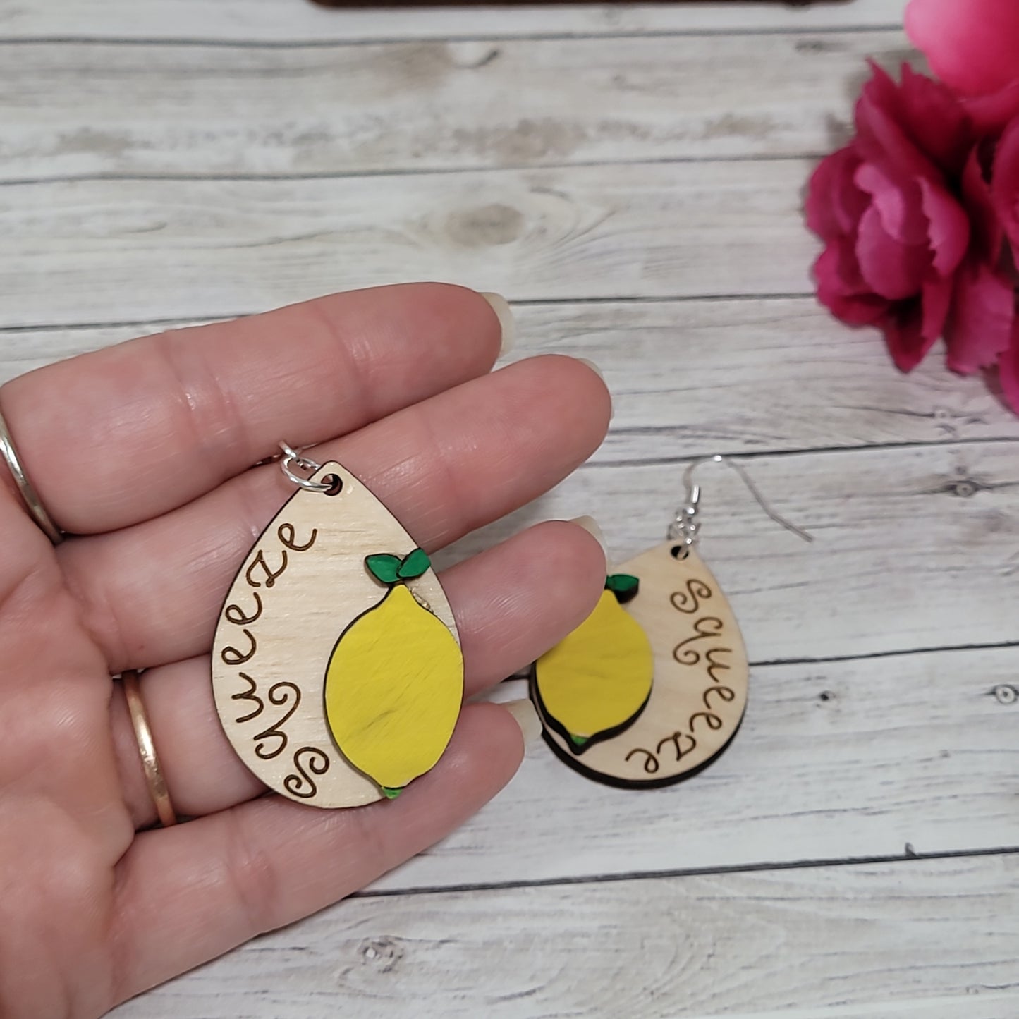 Lemon Earrings, Fresh Lemon Squeeze Earrings