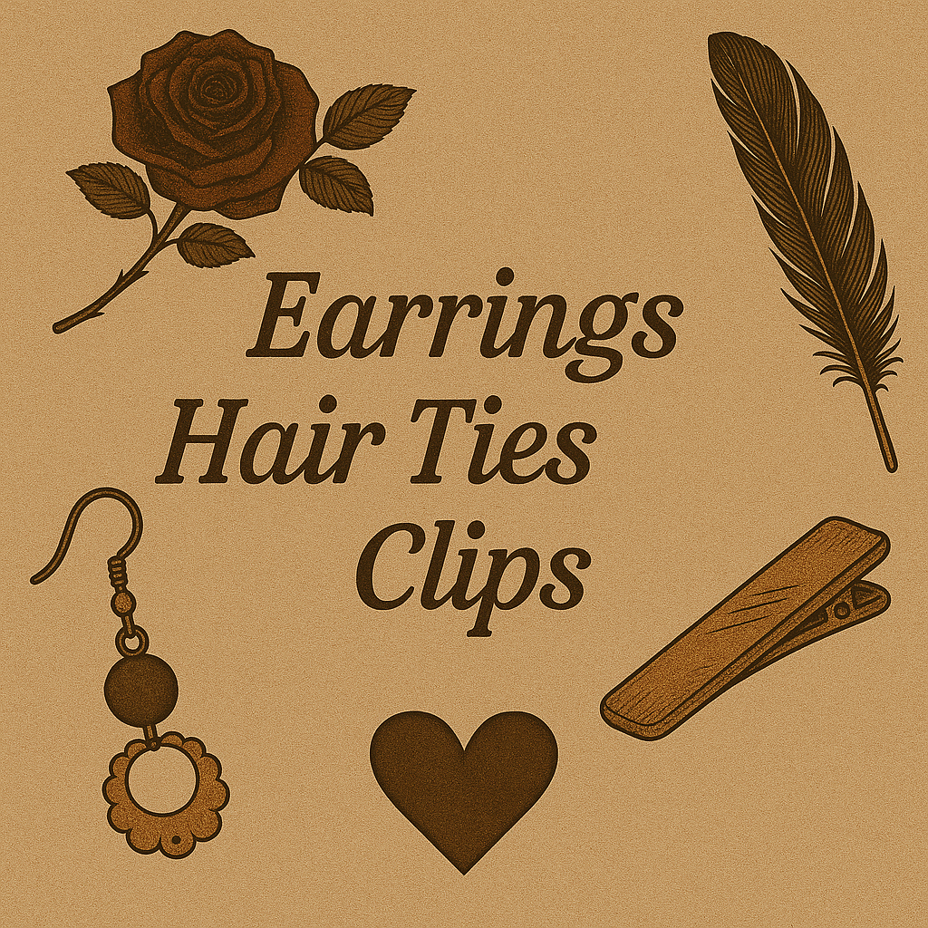 Earring's / Hair Ties/clips