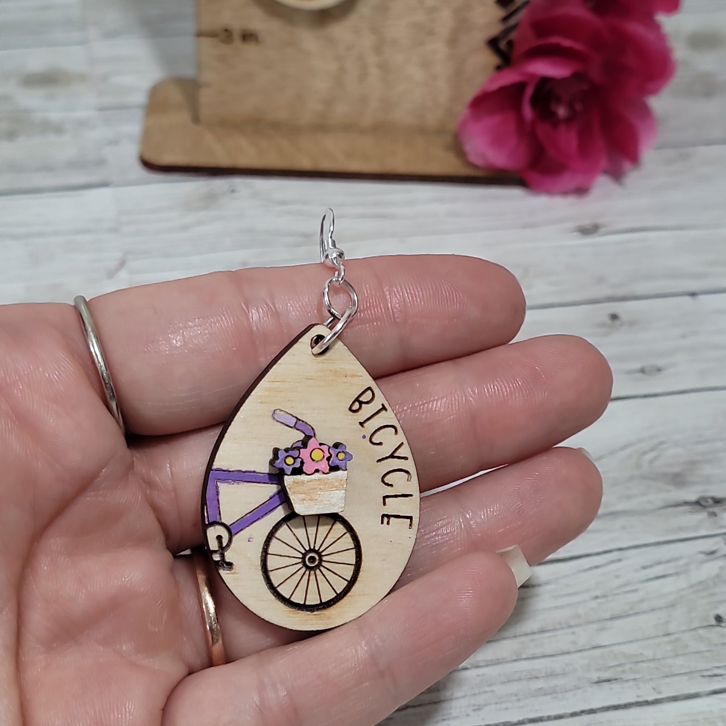 Bike Earrings