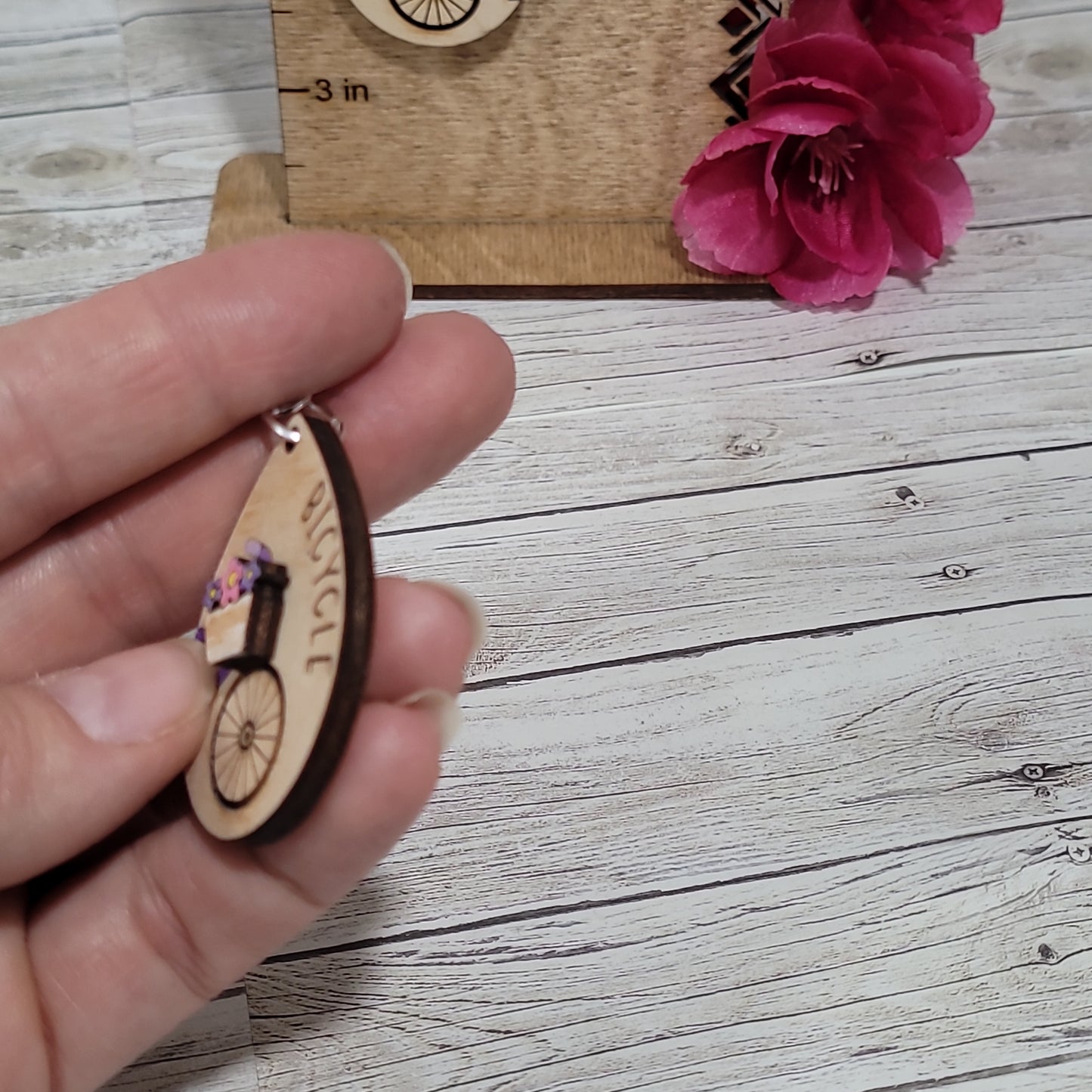 Bike Earrings