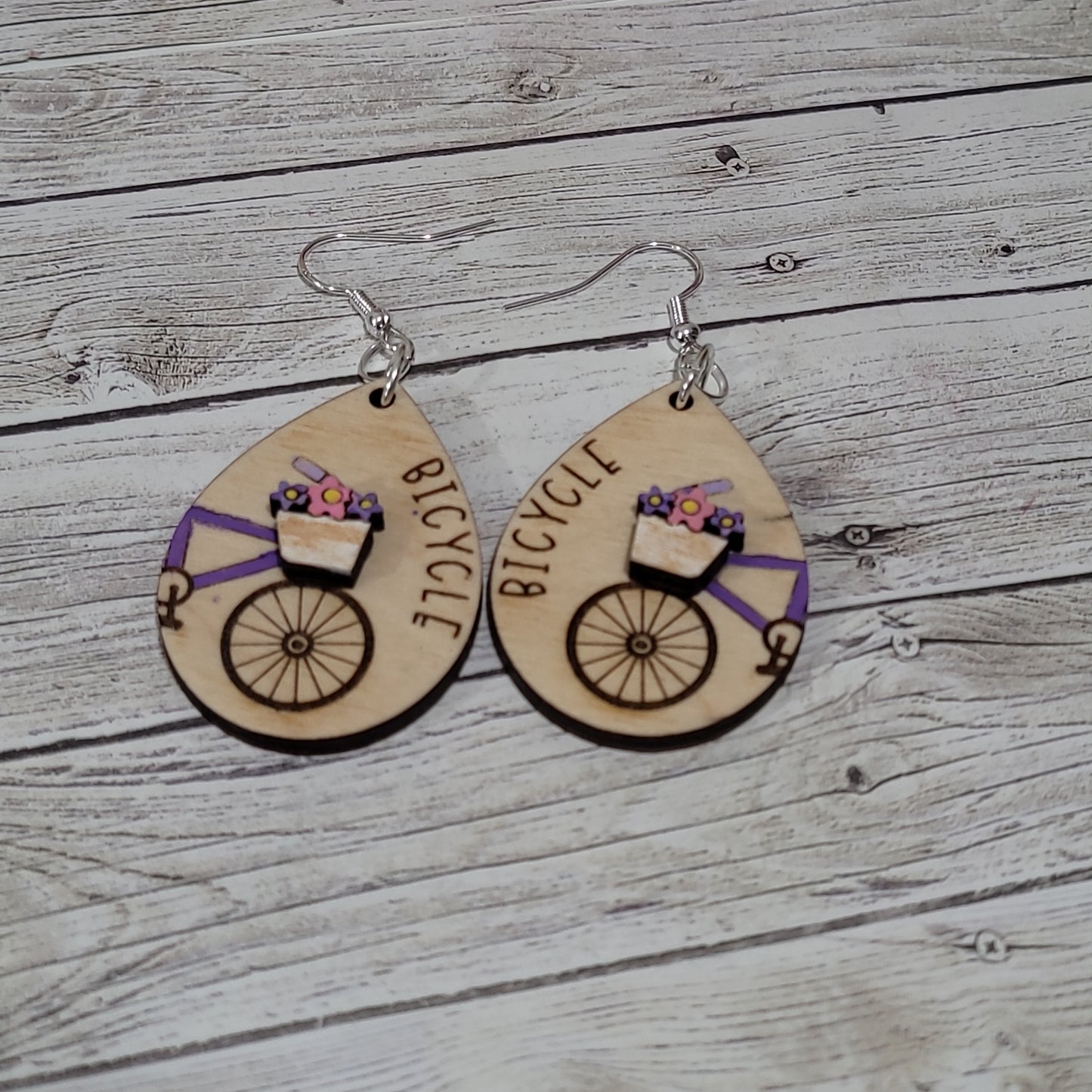 Bike Earrings