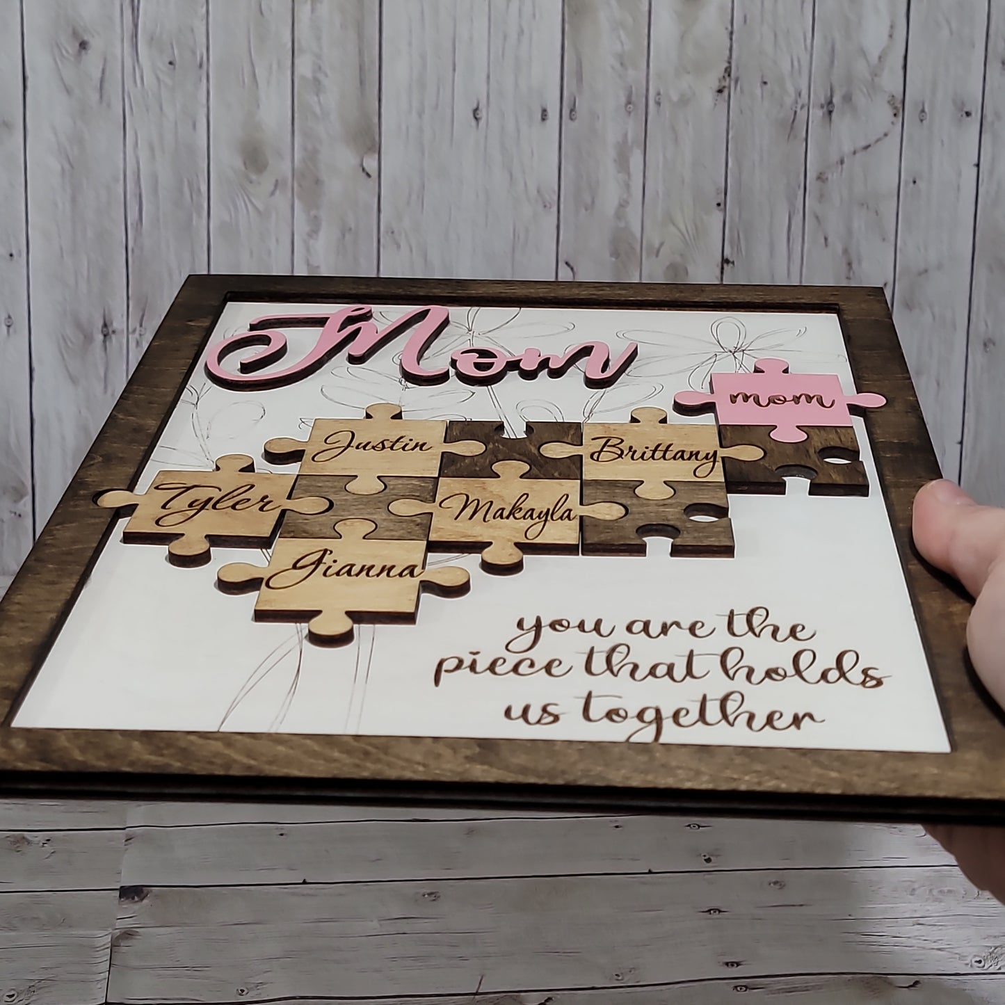 Mom Puzzle sign