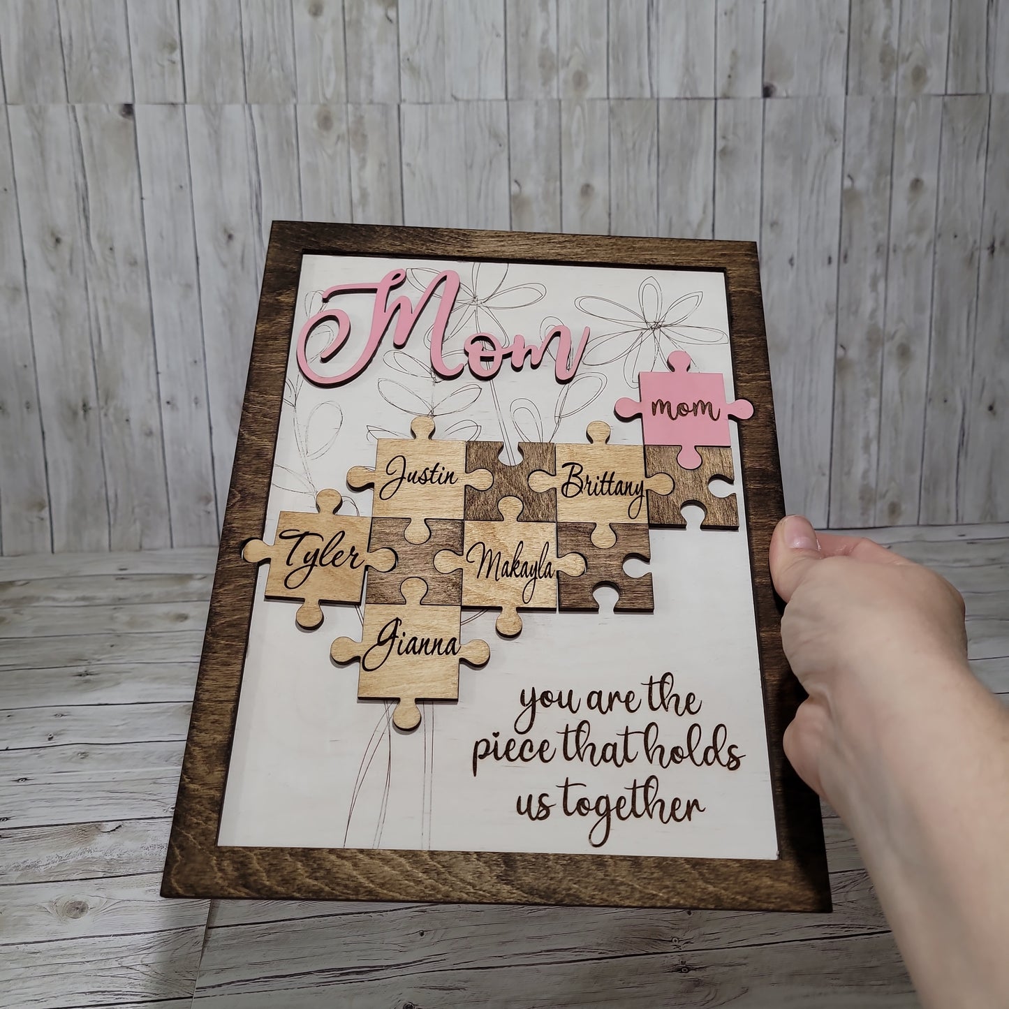 Mom Puzzle sign