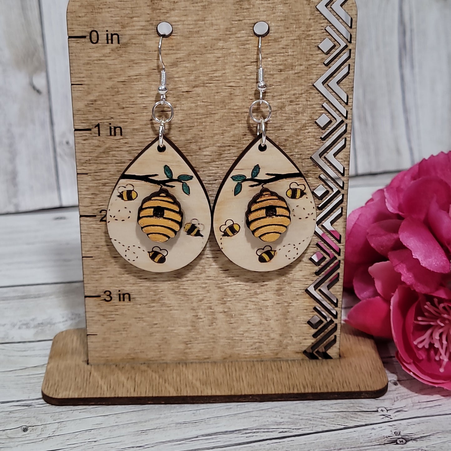 Bee Hive, Earrings