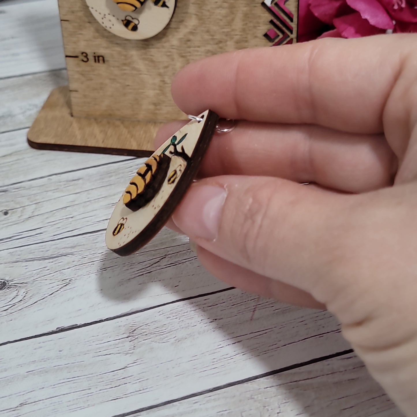 Bee Hive, Earrings