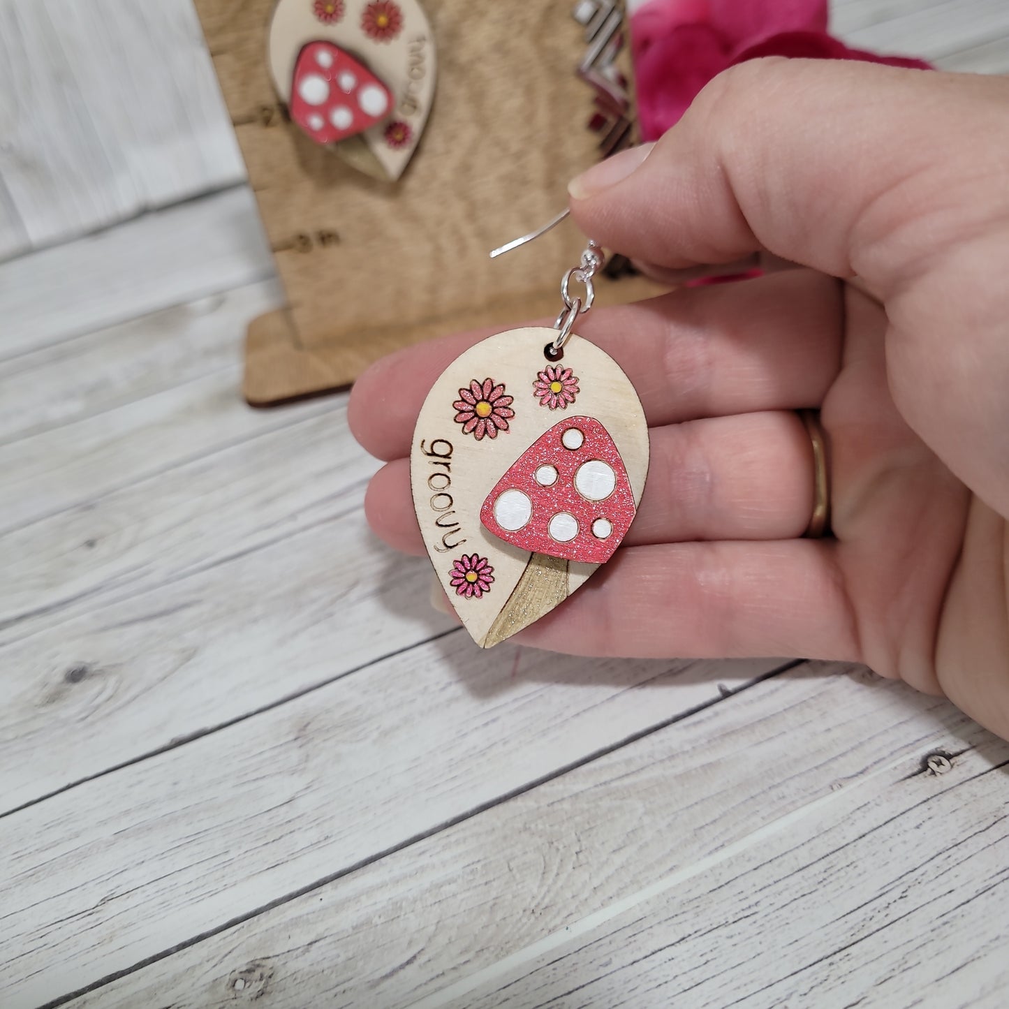 Mushroom Earrings/Groovy Earrings