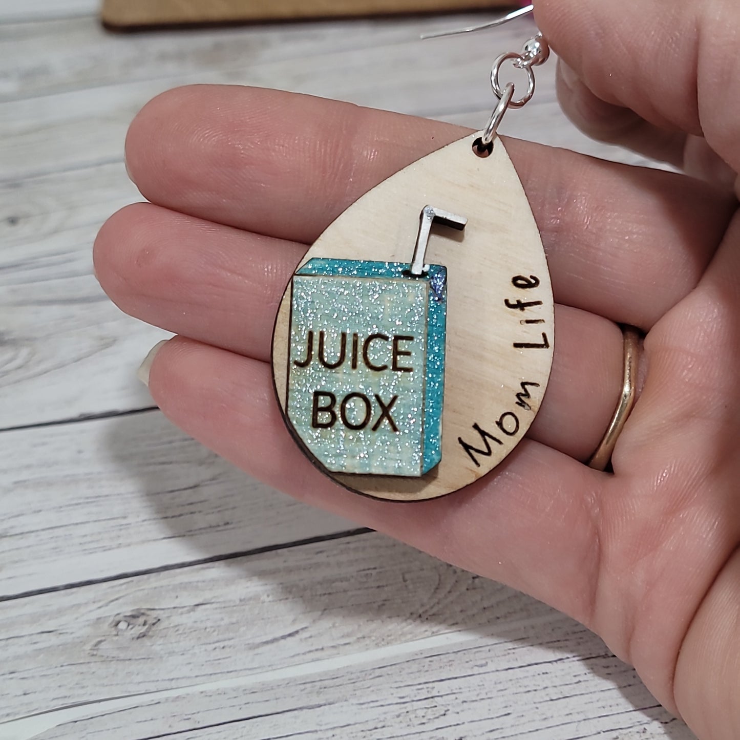 Mom Life Earrings/Juice Box Earrings
