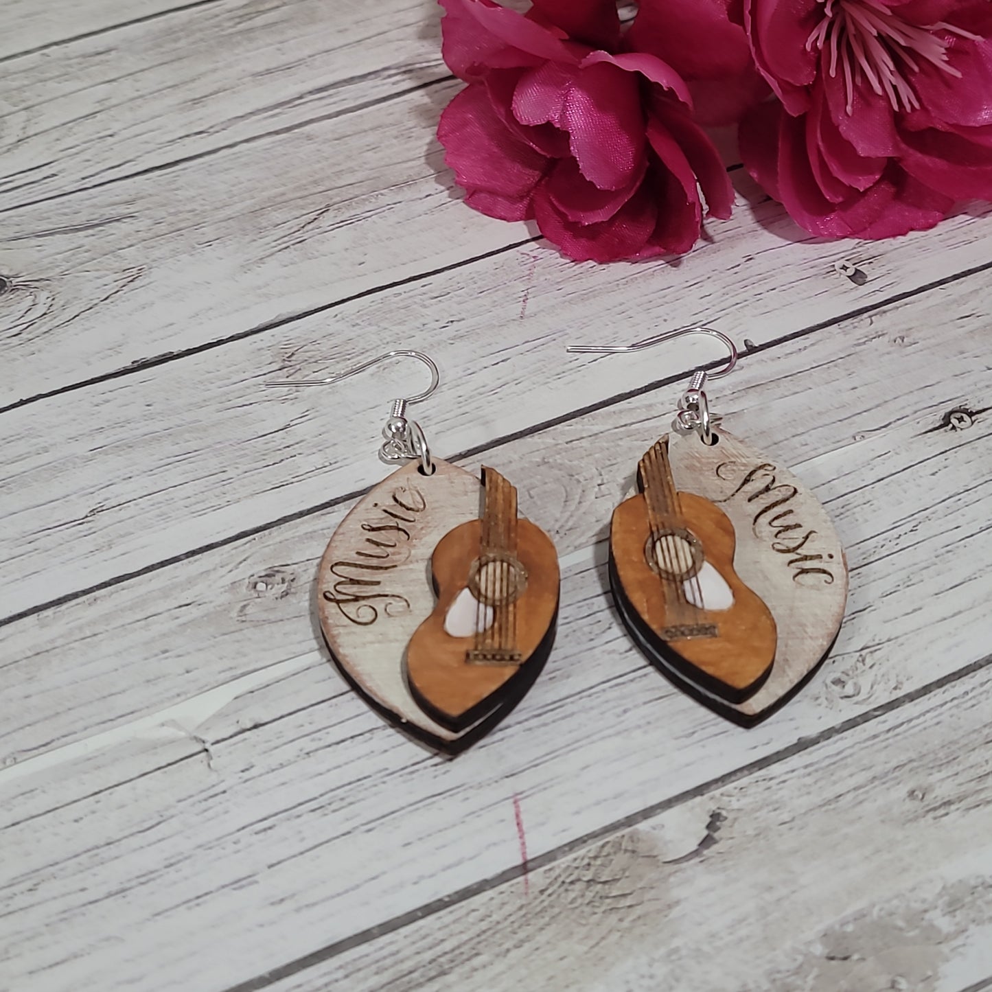Guitar Earrings, Music Earrings