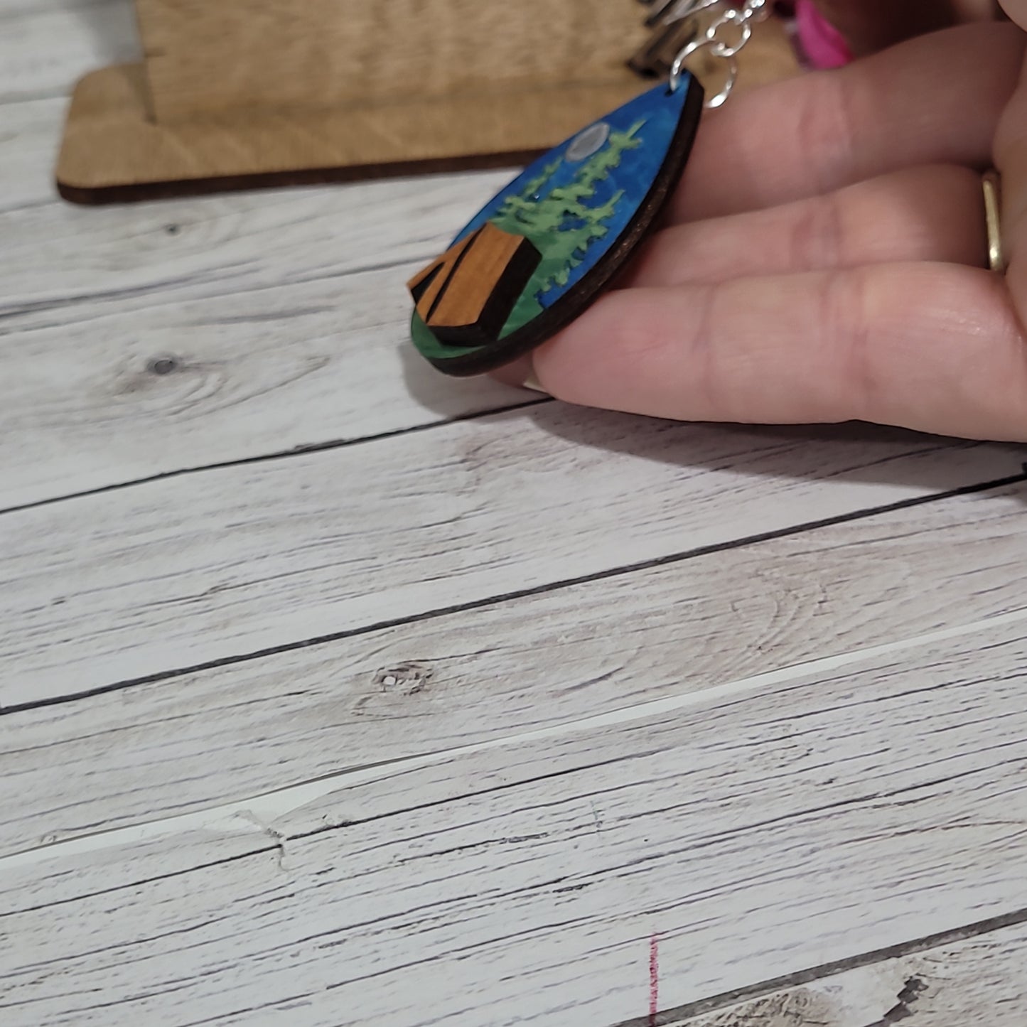 Camping Earrings, Tent Earrings