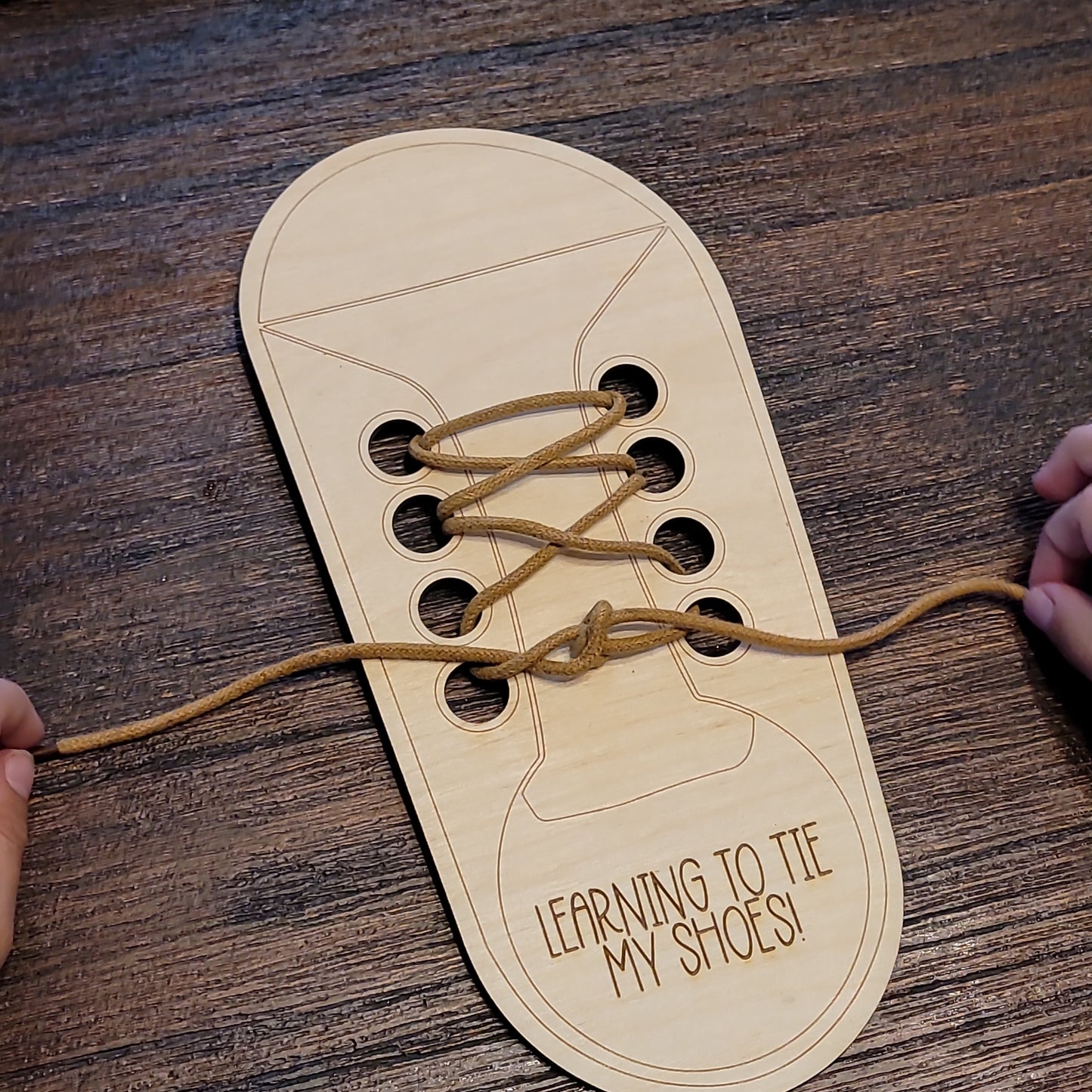 Learn to tie your shoe