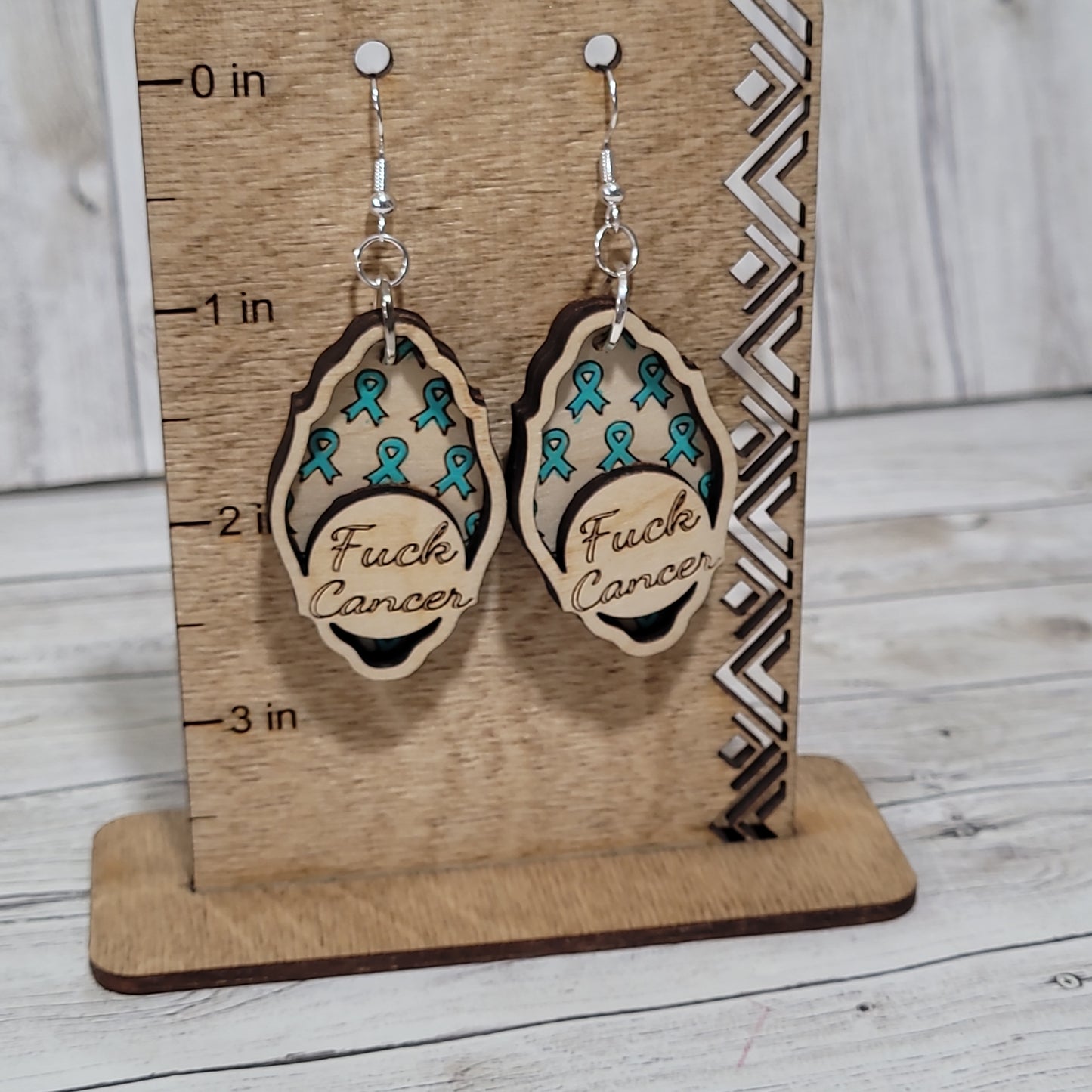 Fuck Cancer Earrings