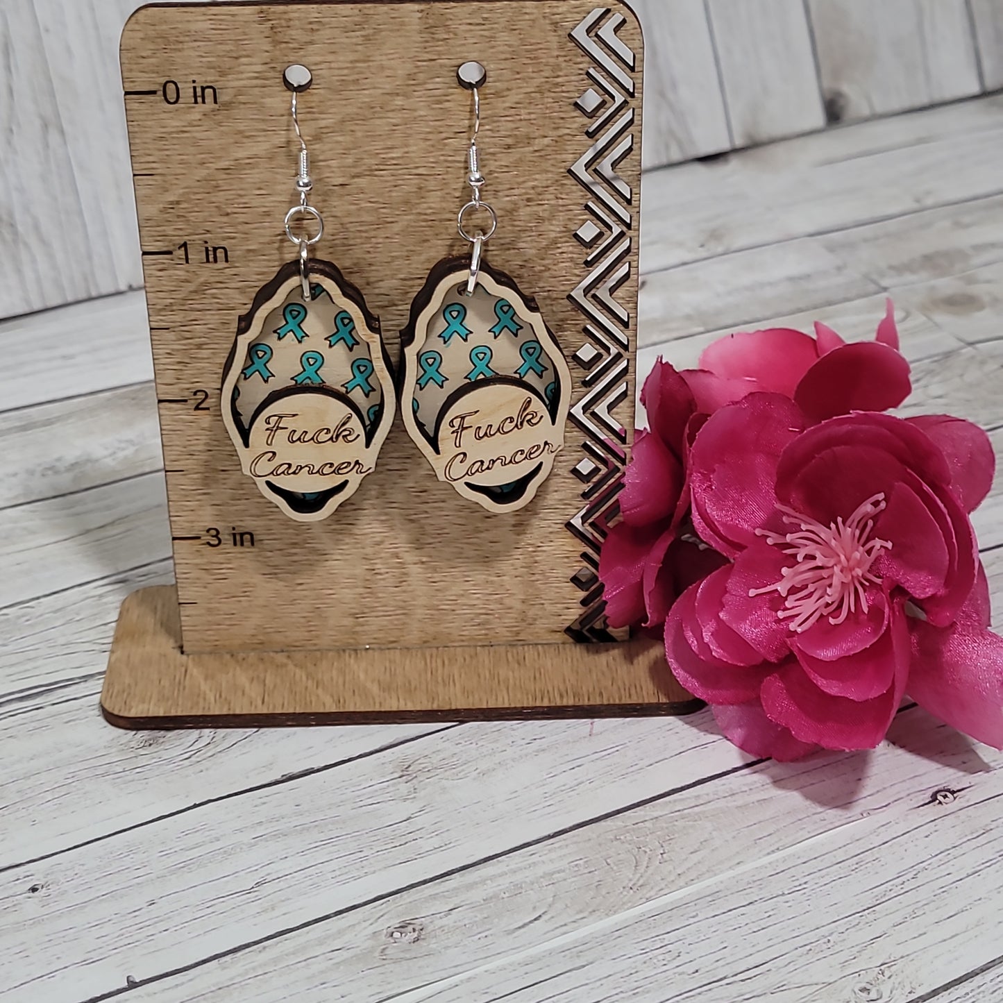 Fuck Cancer Earrings
