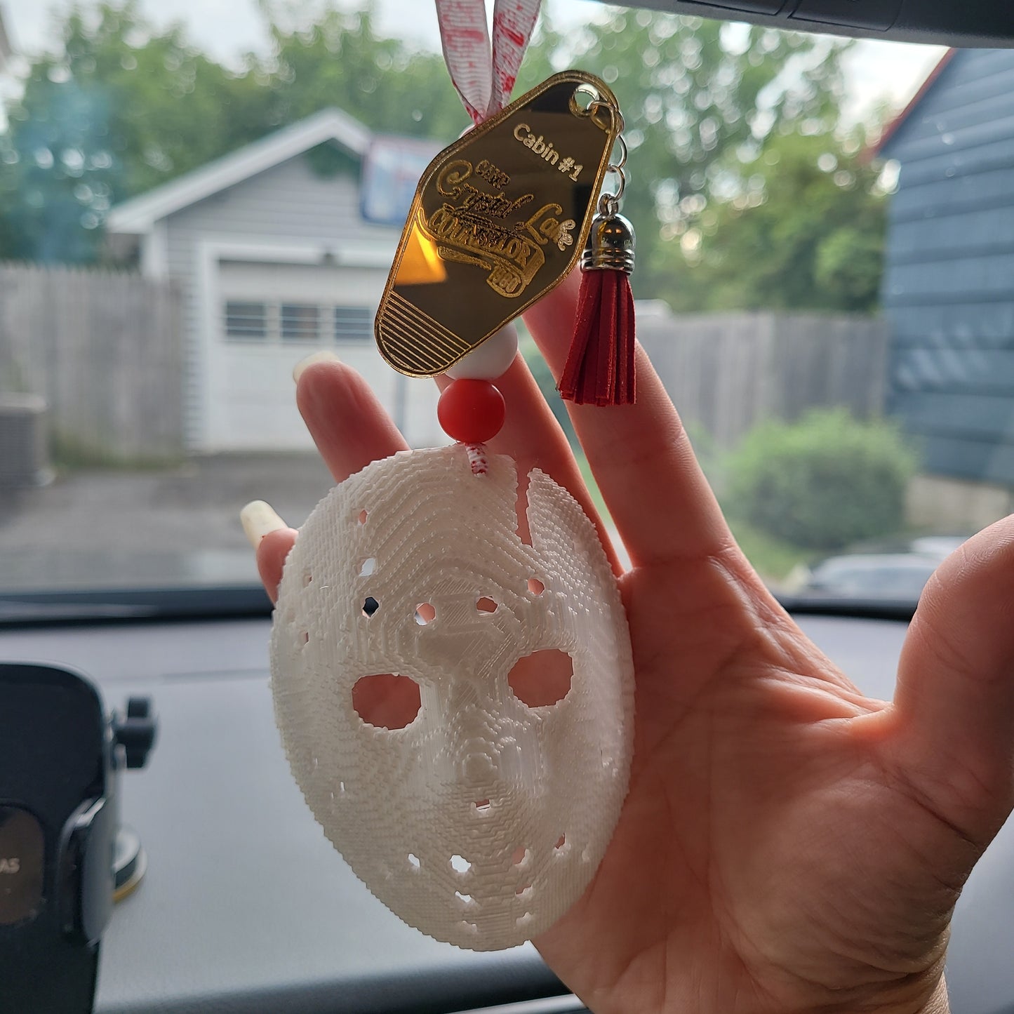 Camp crystal Lake car freshener/Jason Voorhees Review Mirror Charm