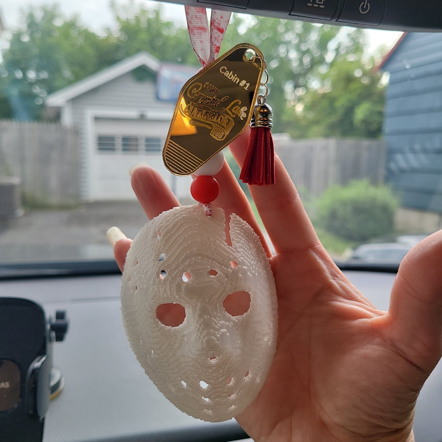 Camp crystal Lake car freshener/Jason Voorhees Review Mirror Charm