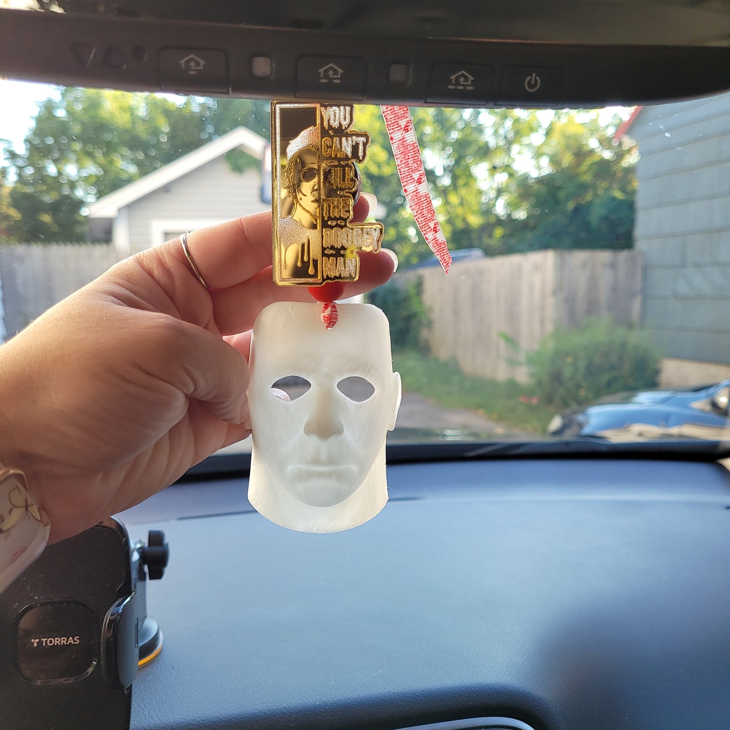 Halloween Review Mirror Charm/ Michael Myers Car Freshener