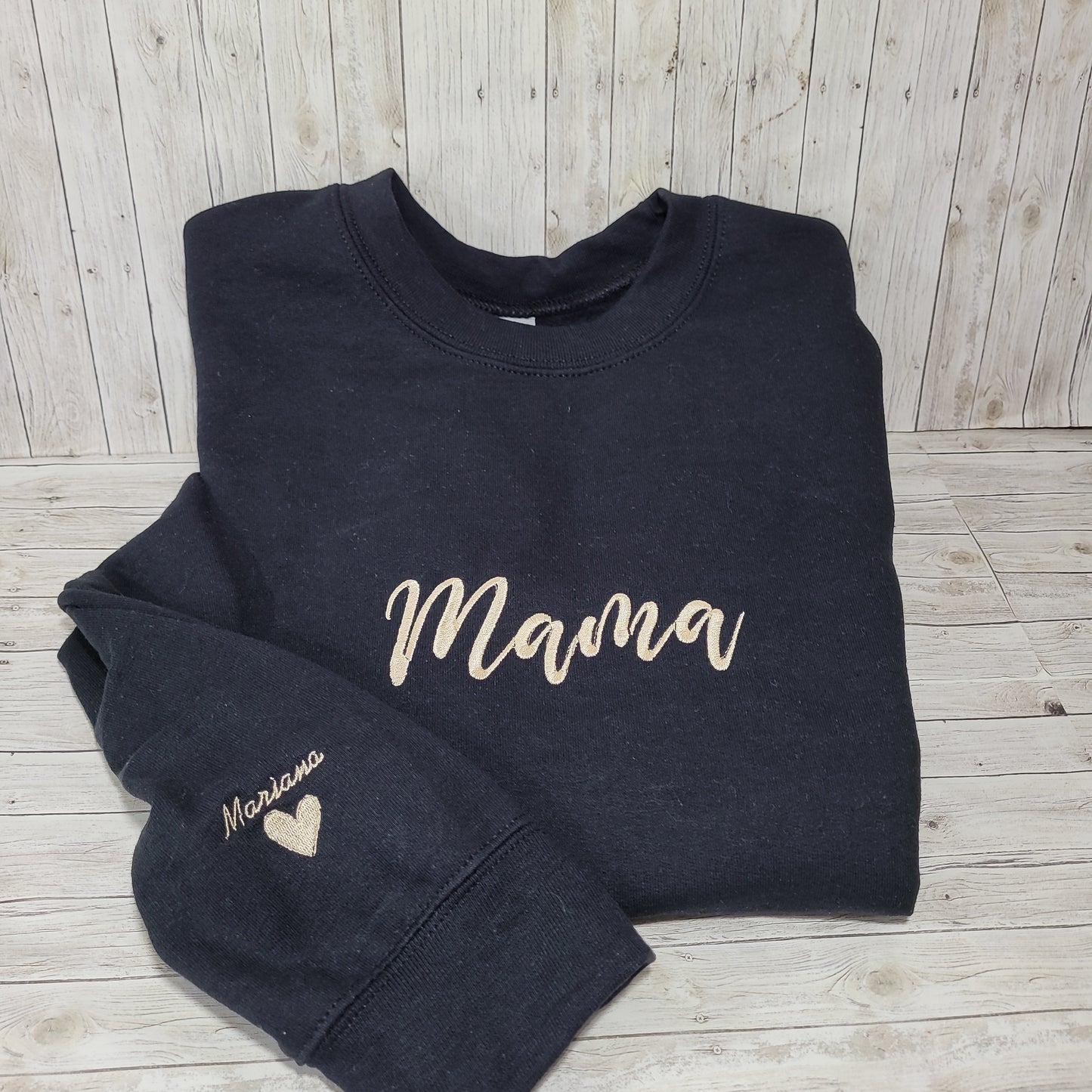 Personalized Mama Embroidered Sweatshirt – Custom Kids’ Names