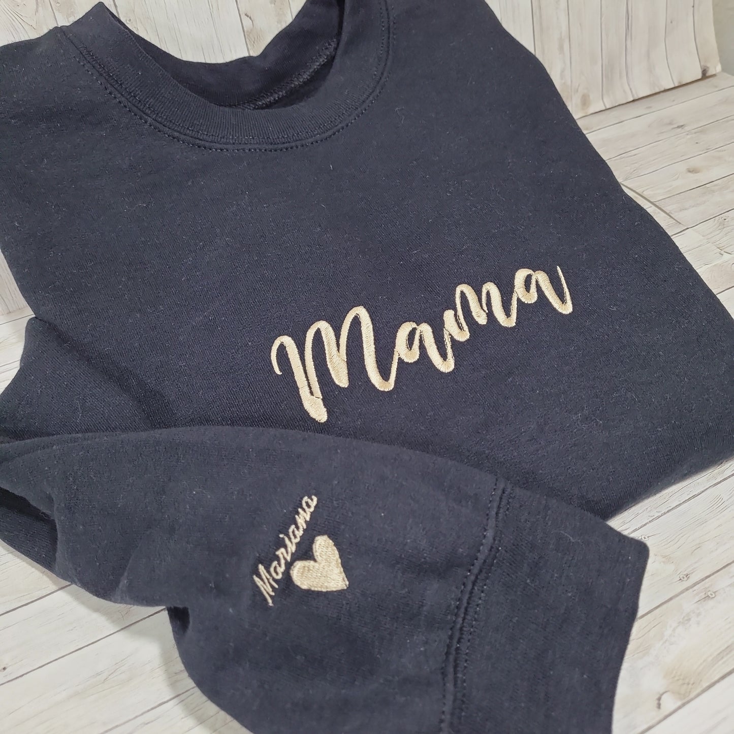 Personalized Mama Embroidered Sweatshirt – Custom Kids’ Names