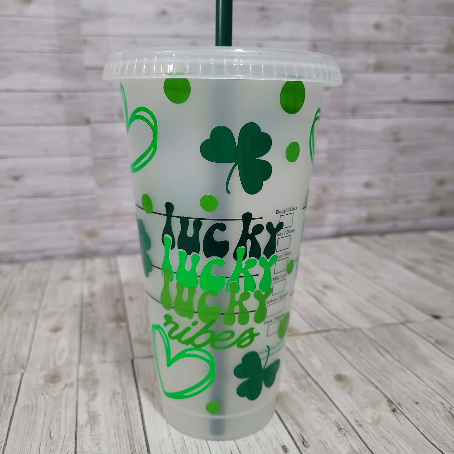 Lucky Shamrock Reusable Cup – St. Patrick’s Day Starbucks Style Tumbler