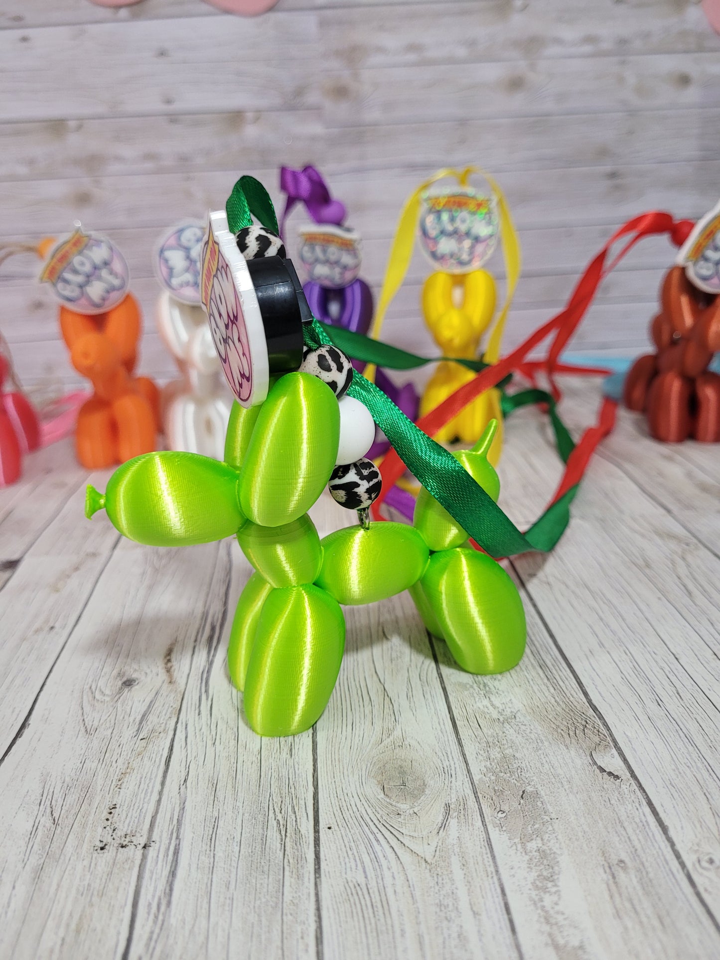 Blue Balloon Dog Rearview Mirror Charm – Funny Car Freshener