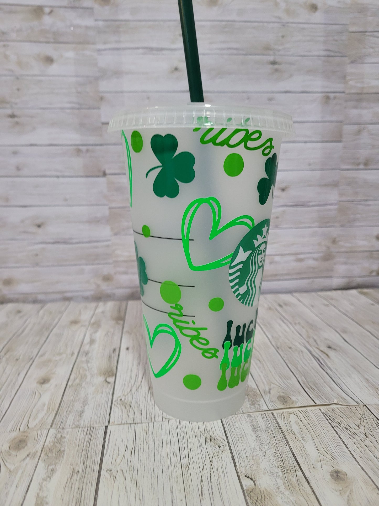 Lucky Shamrock Reusable Cup – St. Patrick’s Day Starbucks Style Tumbler