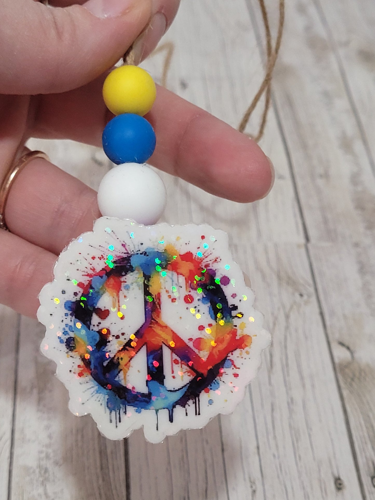 Peace Sign Car Fresheners – Colorful Hanging & Vent Clip