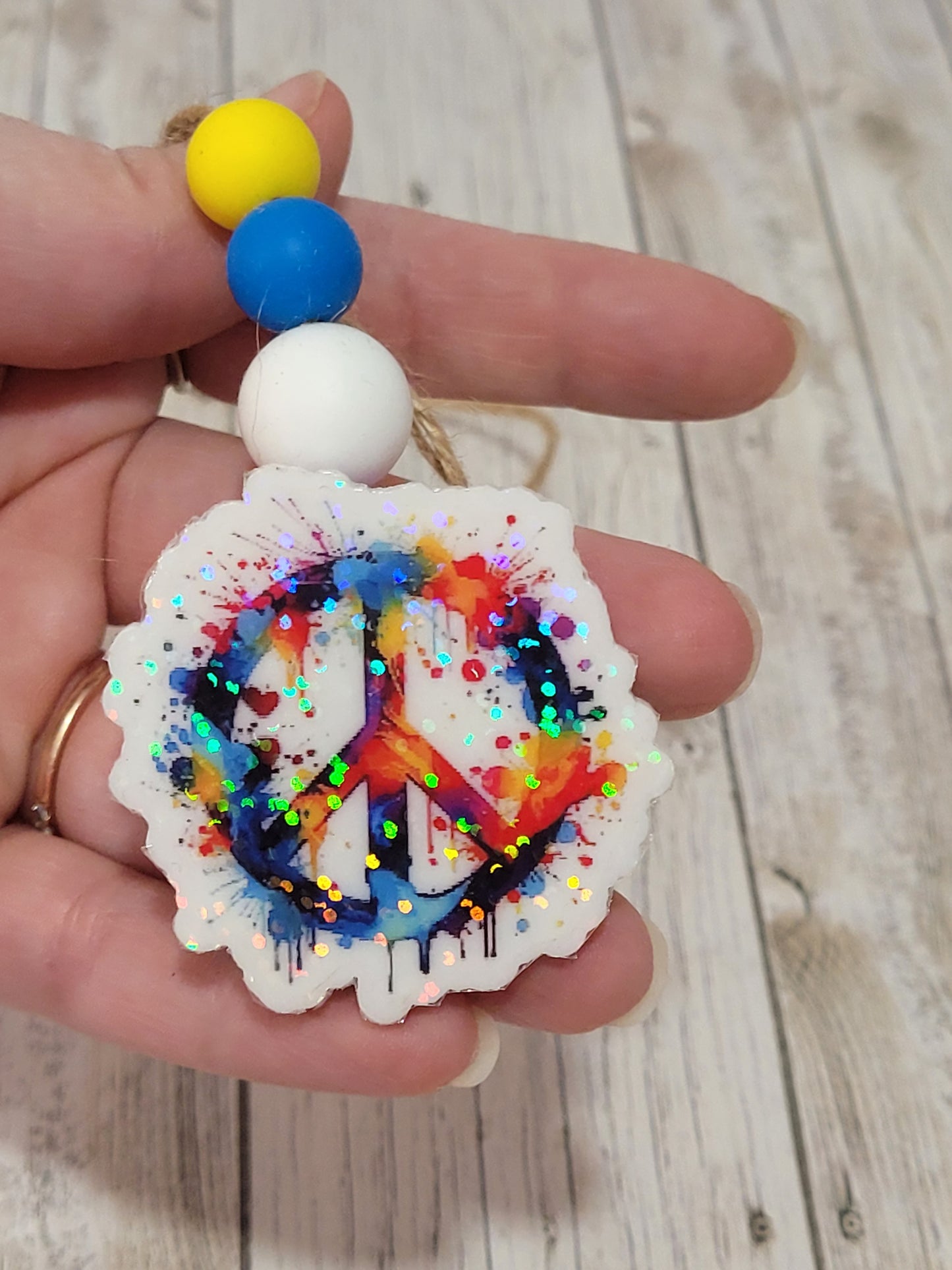 Peace Sign Car Fresheners – Colorful Hanging & Vent Clip