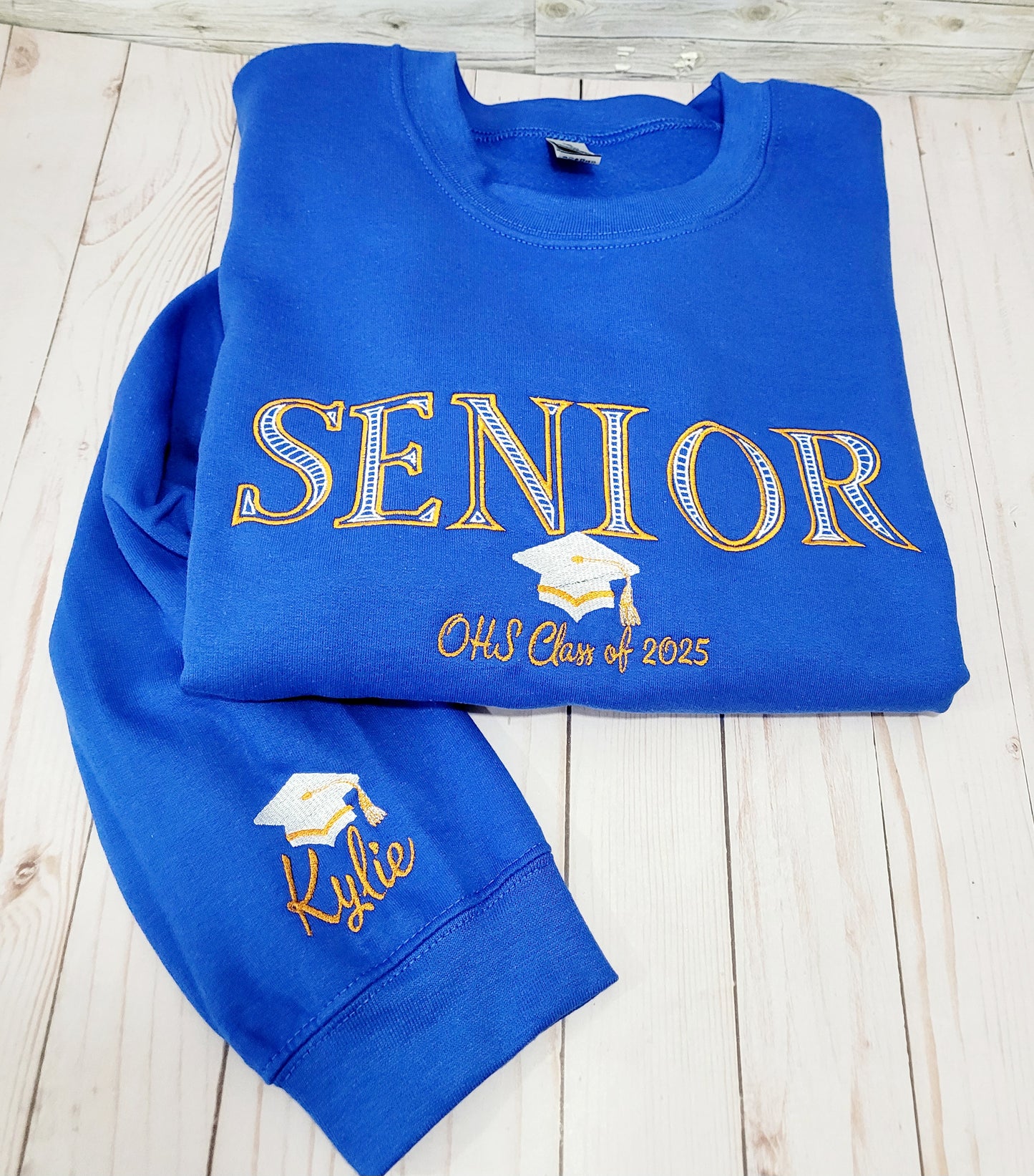 Custom Senior Class Sweatshirt – Embroidered Graduation Crewneck (Choose Your Year)