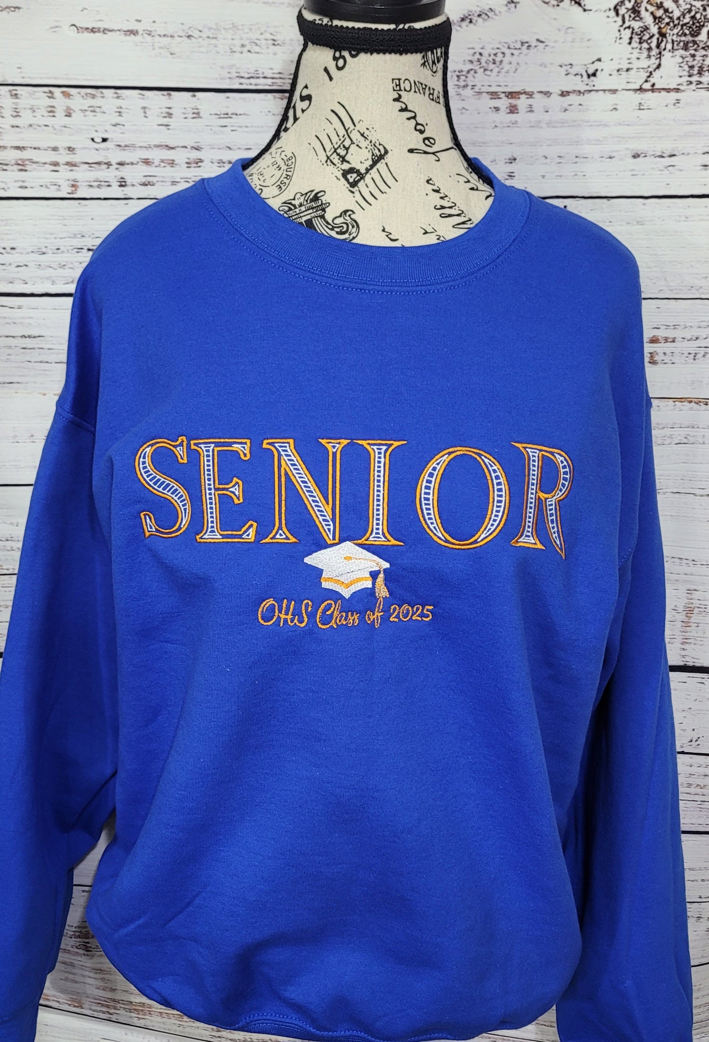 Custom Senior Class Sweatshirt – Embroidered Graduation Crewneck (Choose Your Year)