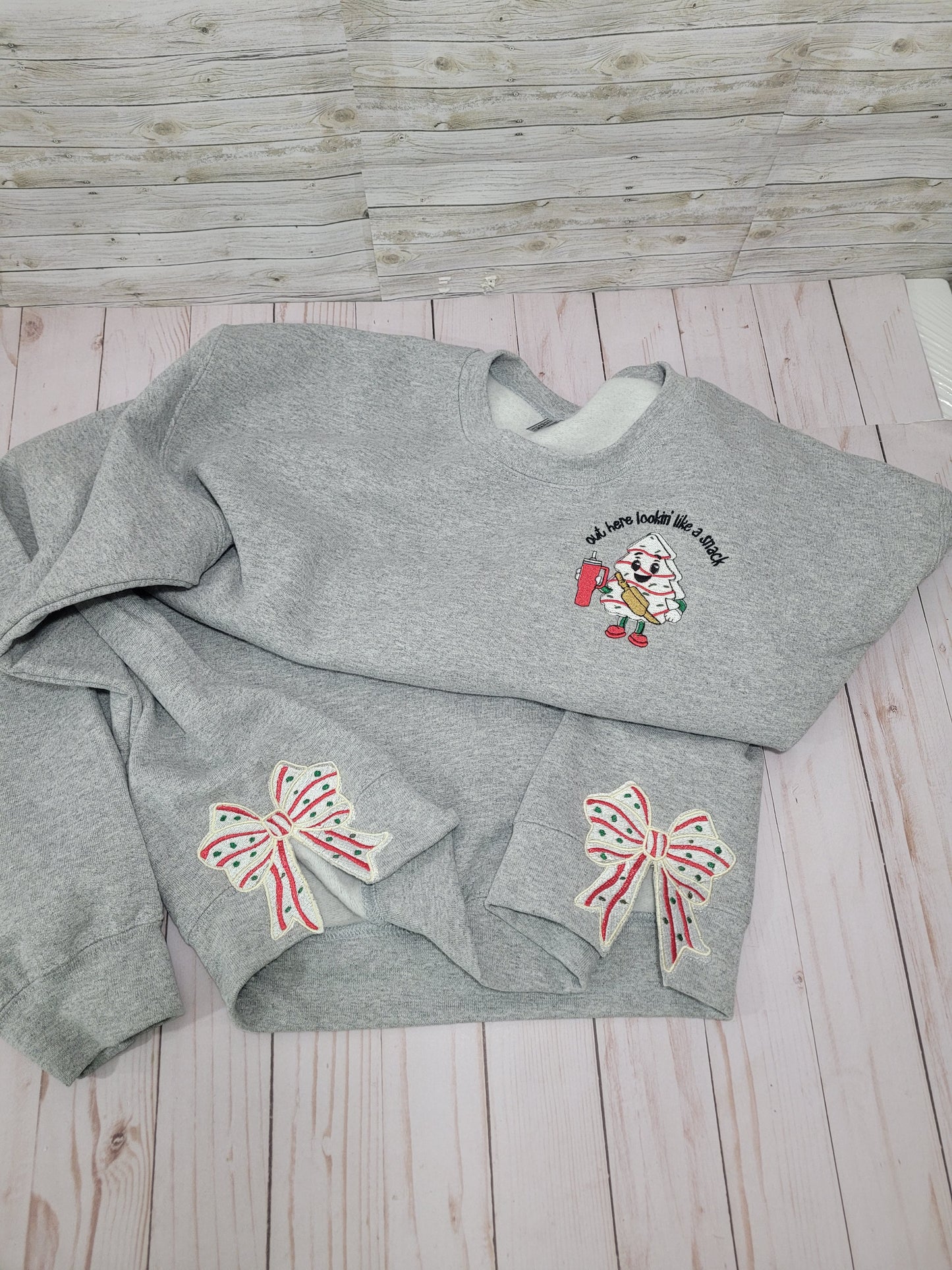 Out Here Lookin’ Like a Snack Sweatshirt – Funny Holiday Pullover 🎄🍪