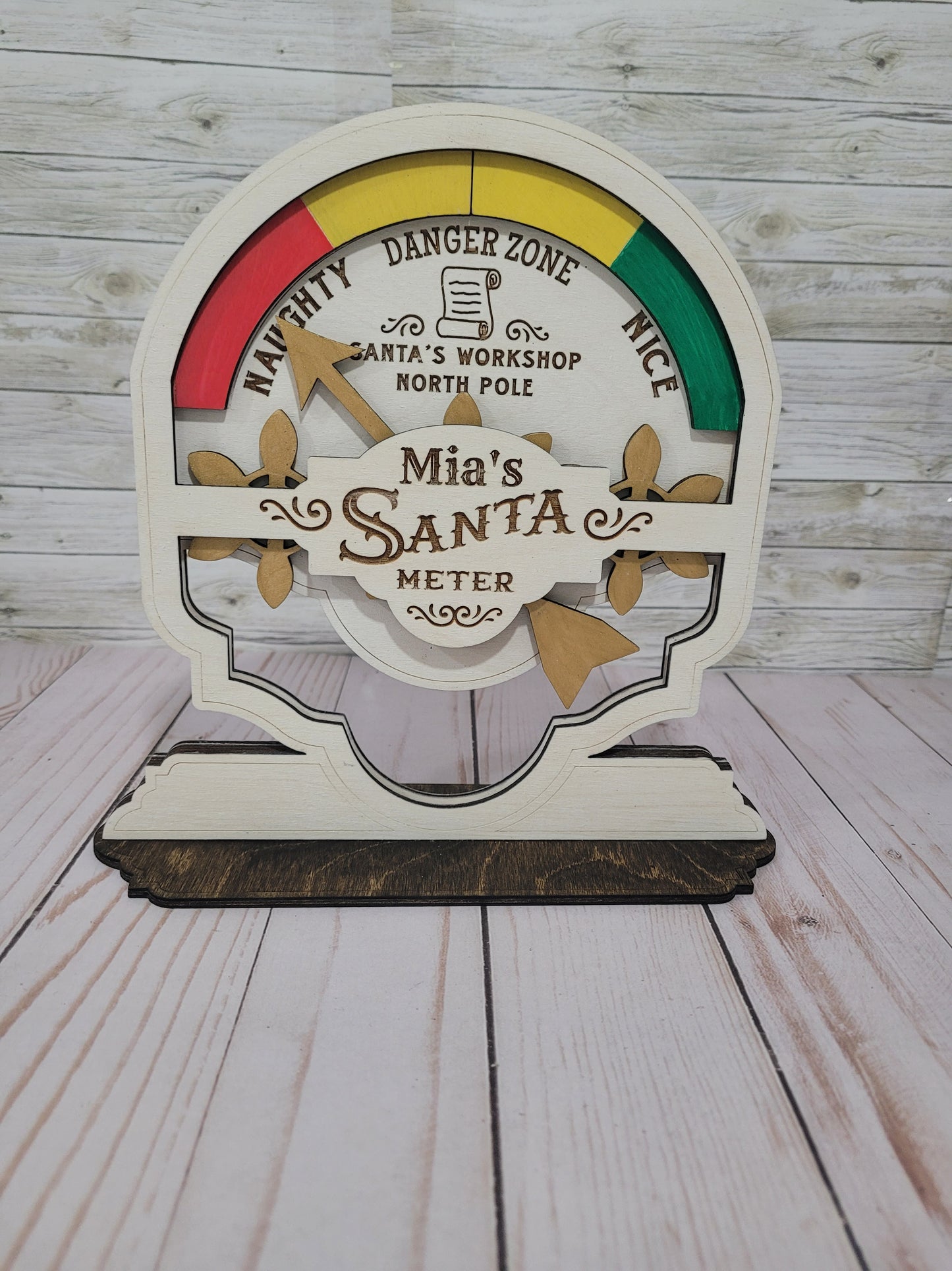Personalized Santa Meter – Naughty or Nice Christmas Decor 🎅✨