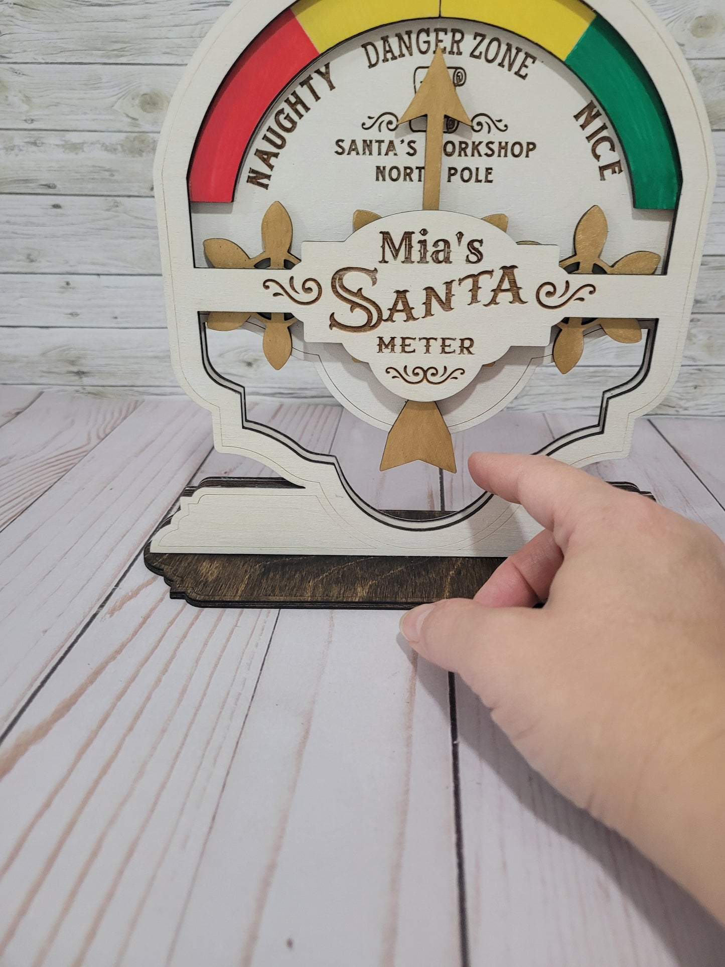 Personalized Santa Meter – Naughty or Nice Christmas Decor 🎅✨