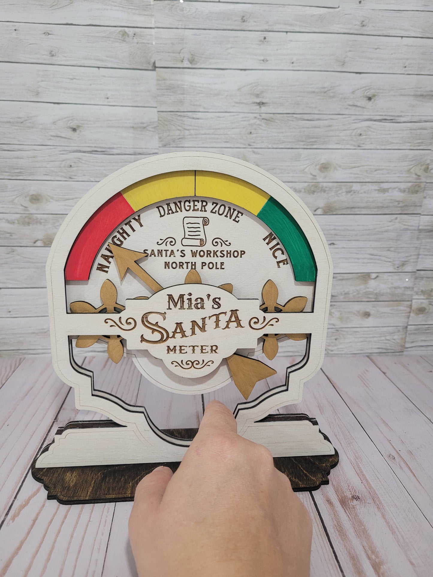 Personalized Santa Meter – Naughty or Nice Christmas Decor 🎅✨