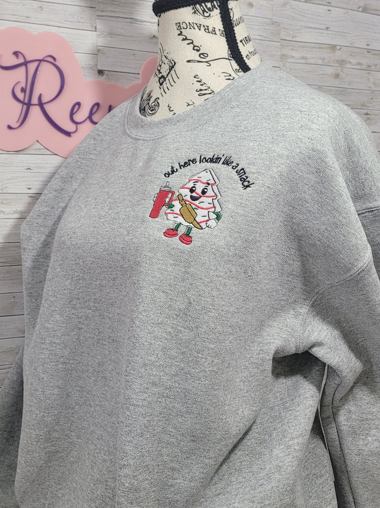 Out Here Lookin’ Like a Snack Sweatshirt – Funny Holiday Pullover 🎄🍪