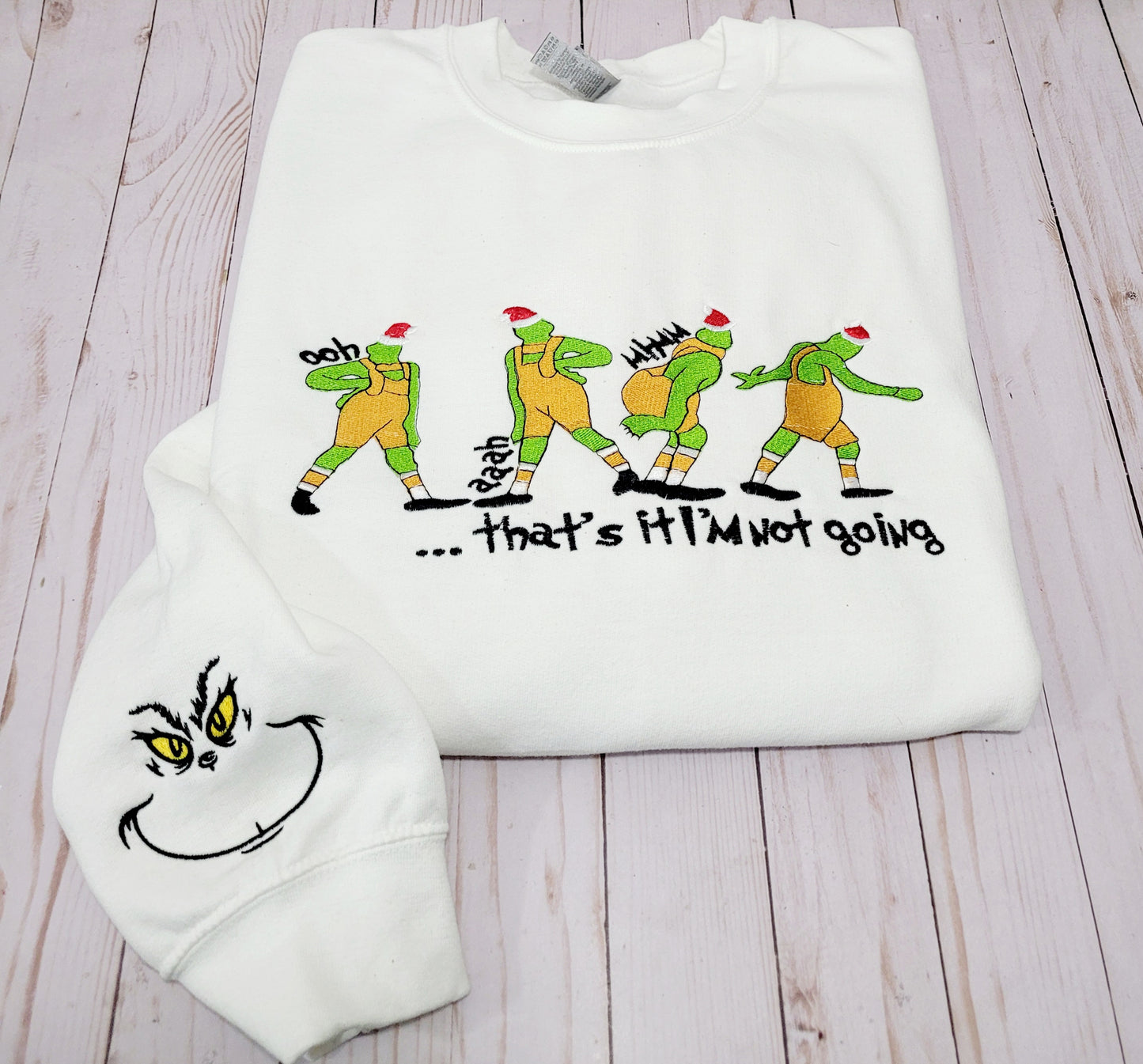 “That’s It, I’m Not Going” Holiday Sweatshirt – Funny Grinch Style Pullover 🎄😆
