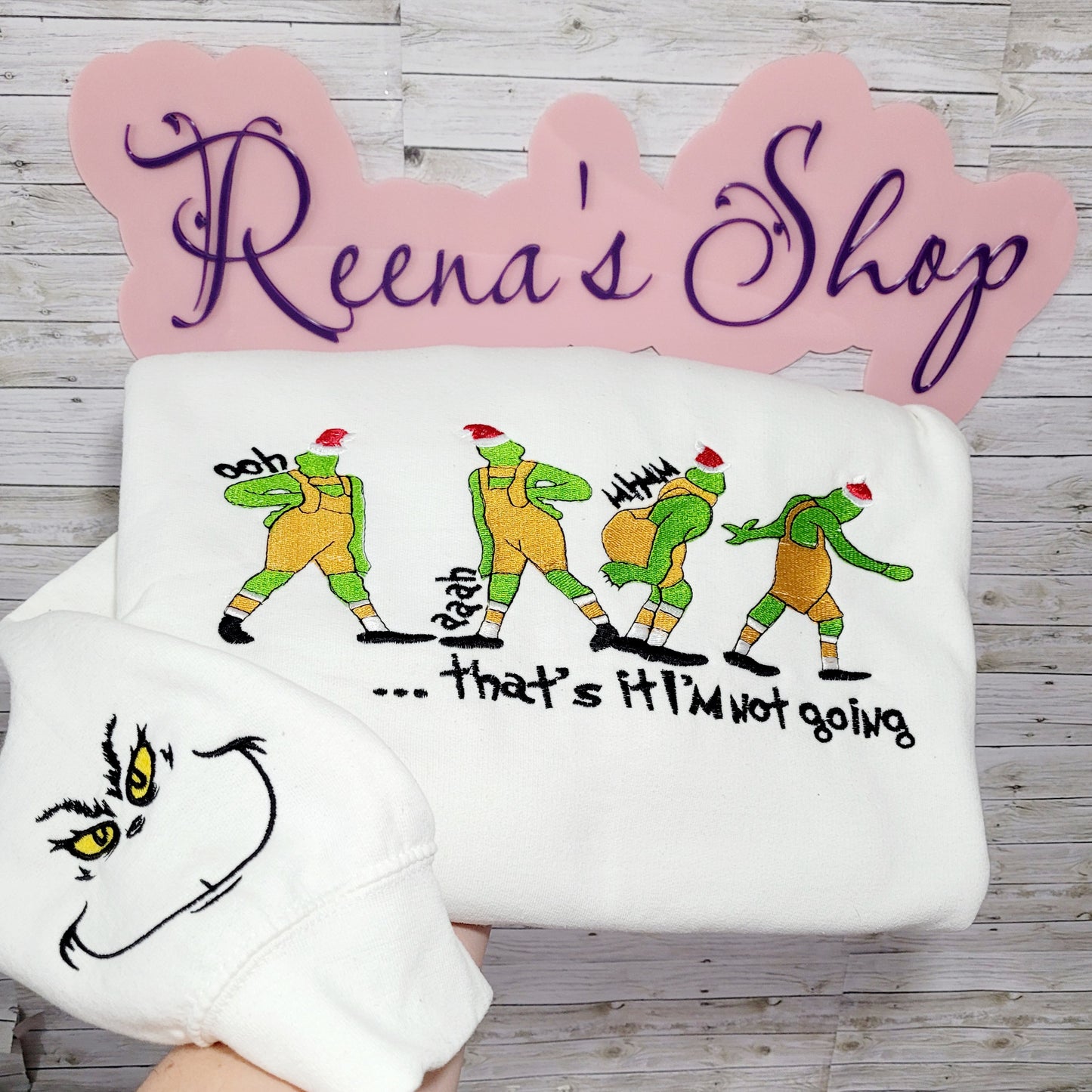 “That’s It, I’m Not Going” Holiday Sweatshirt – Funny Grinch Style Pullover 🎄😆