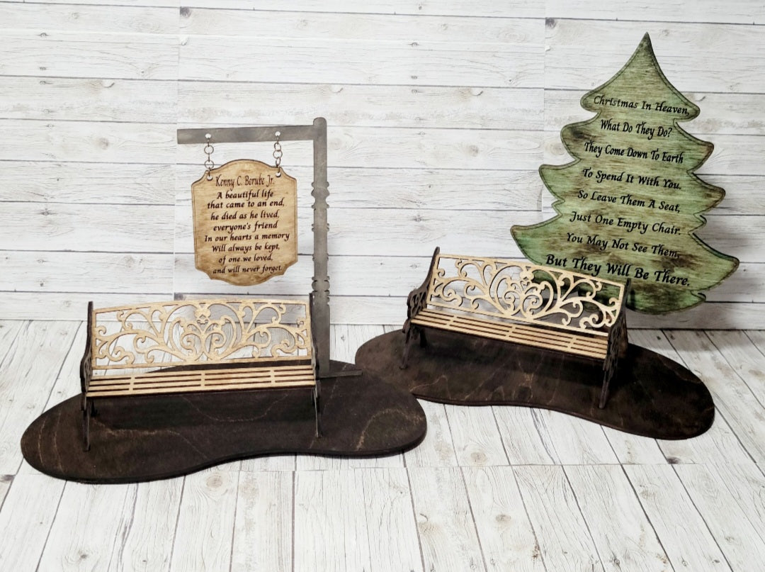 Christmas In Heaven Bench