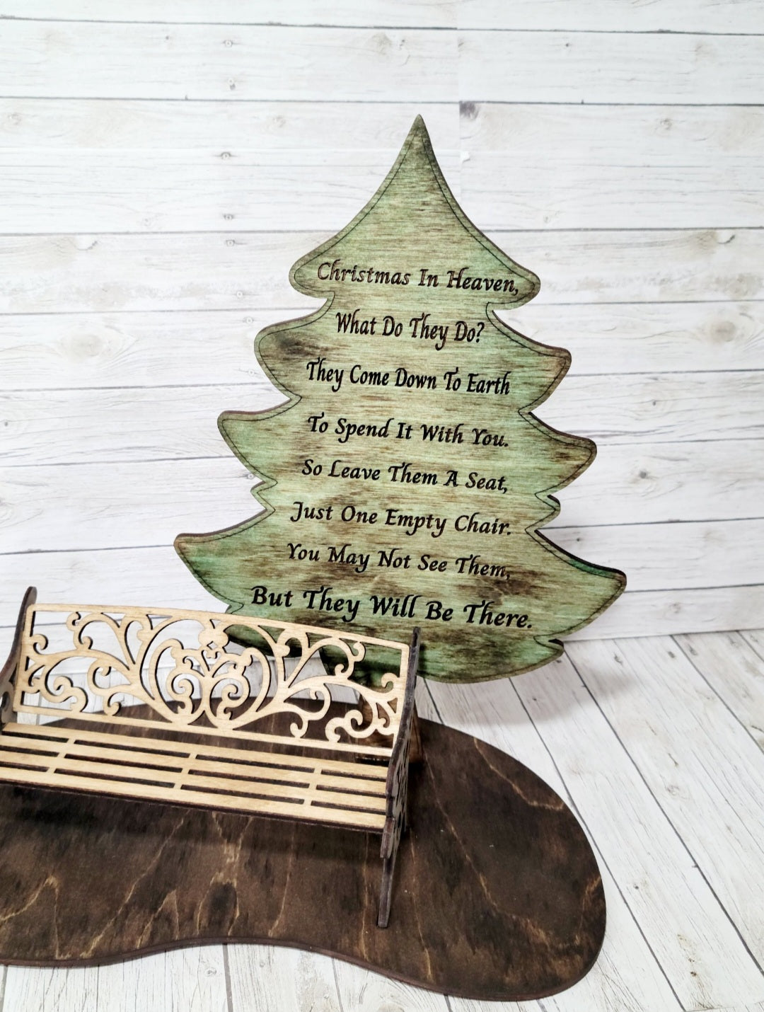 Christmas In Heaven Bench