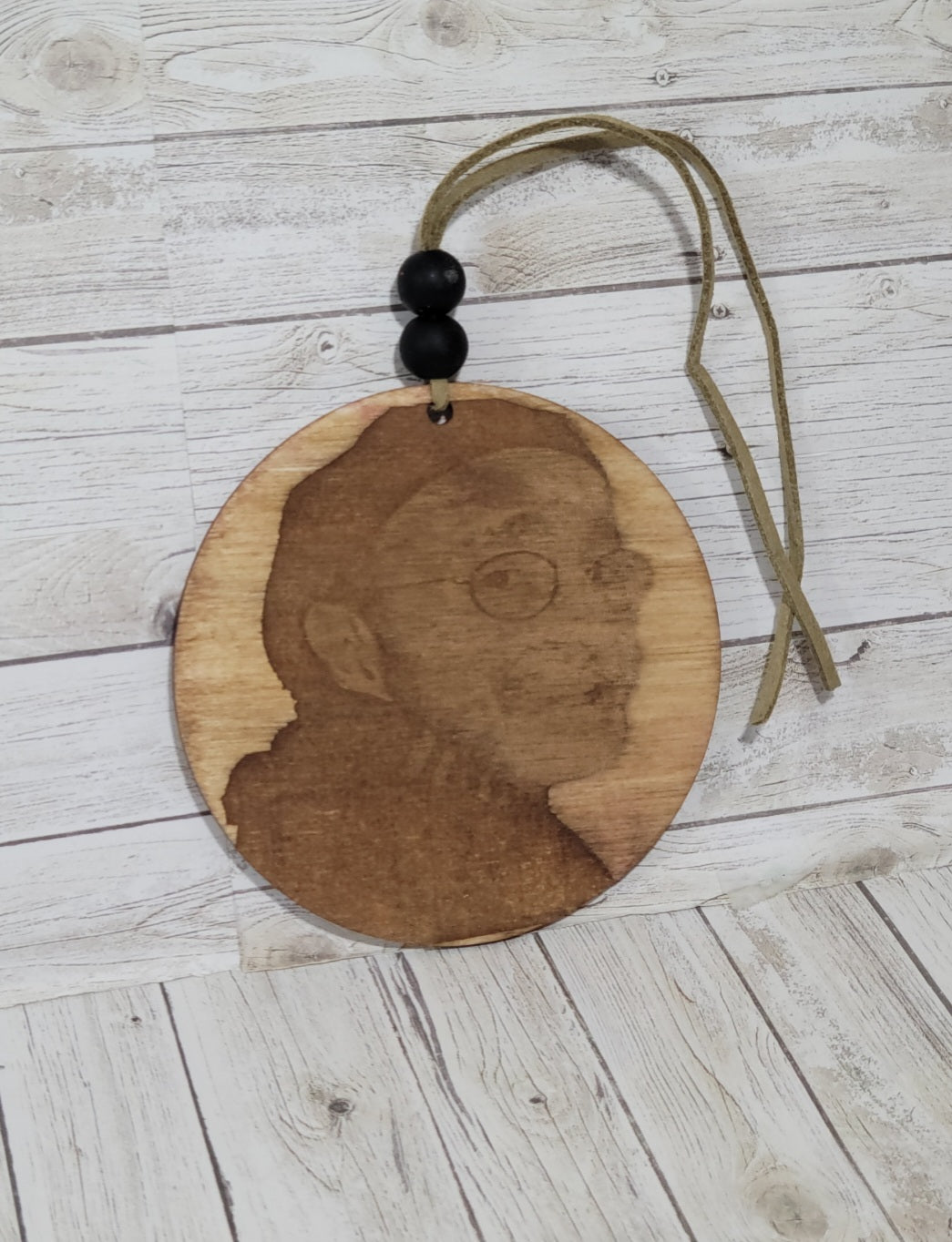 Personalized Memorial Ornament | Custom Photo or Quote | In Loving Memory Car Charm