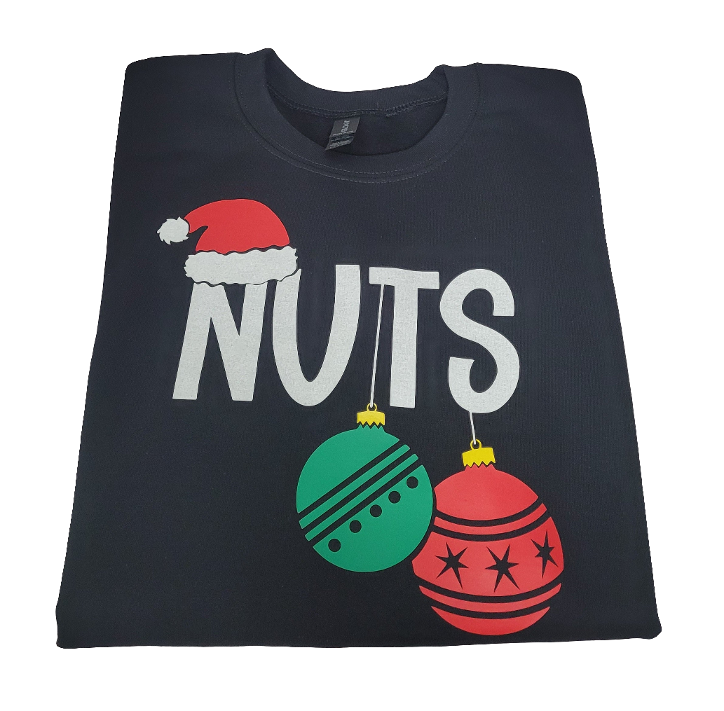 Funny Couples Christmas Sweater Set – “Chest” & “Nuts” Holiday Pullover Duo 🎄😂