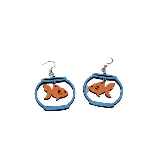 Gold Fish Earrings