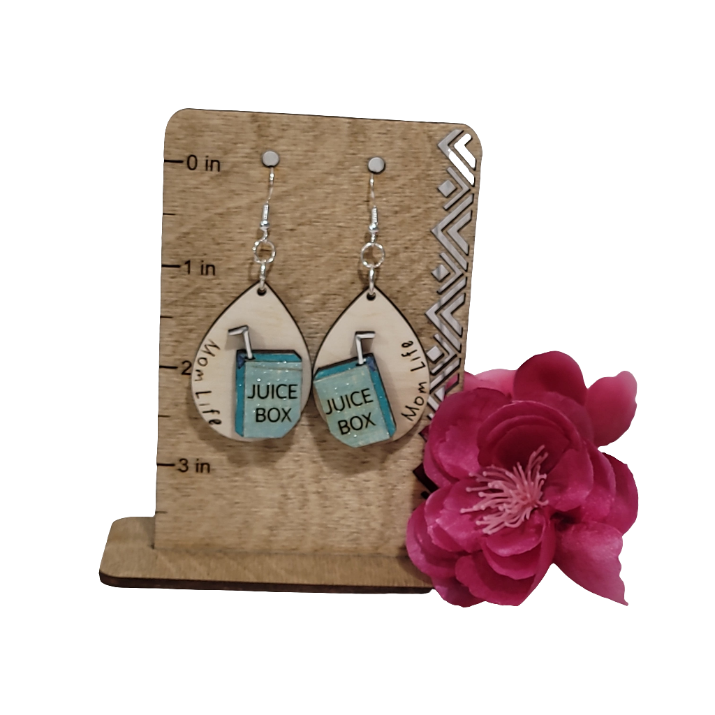 Mom Life Earrings/Juice Box Earrings