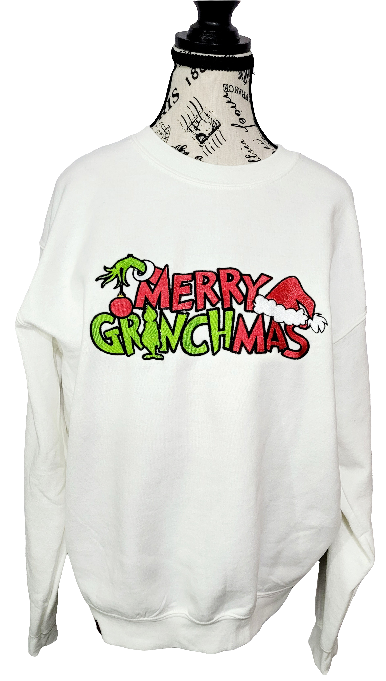 Merry Grinchmas Sweatshirt – Funny Holiday Pullover 🎄💚