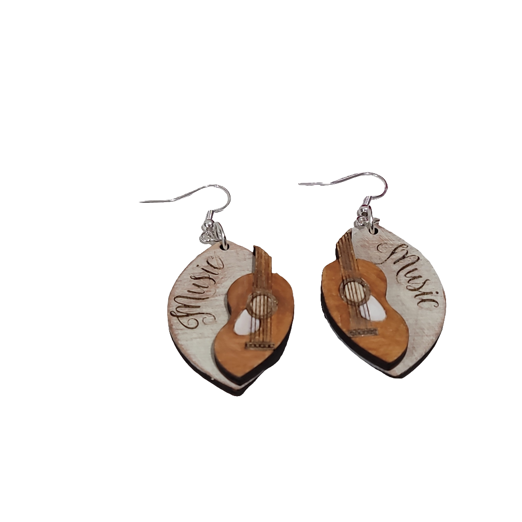 Guitar Earrings, Music Earrings