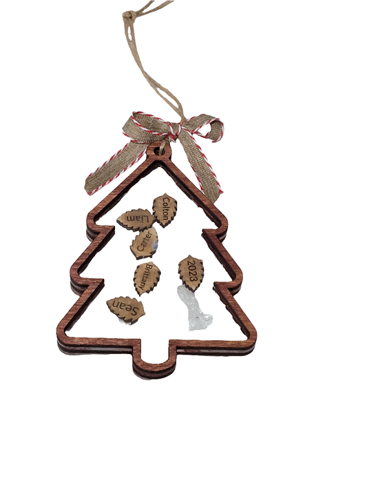 Wooden Christmas tree Personalized ornament