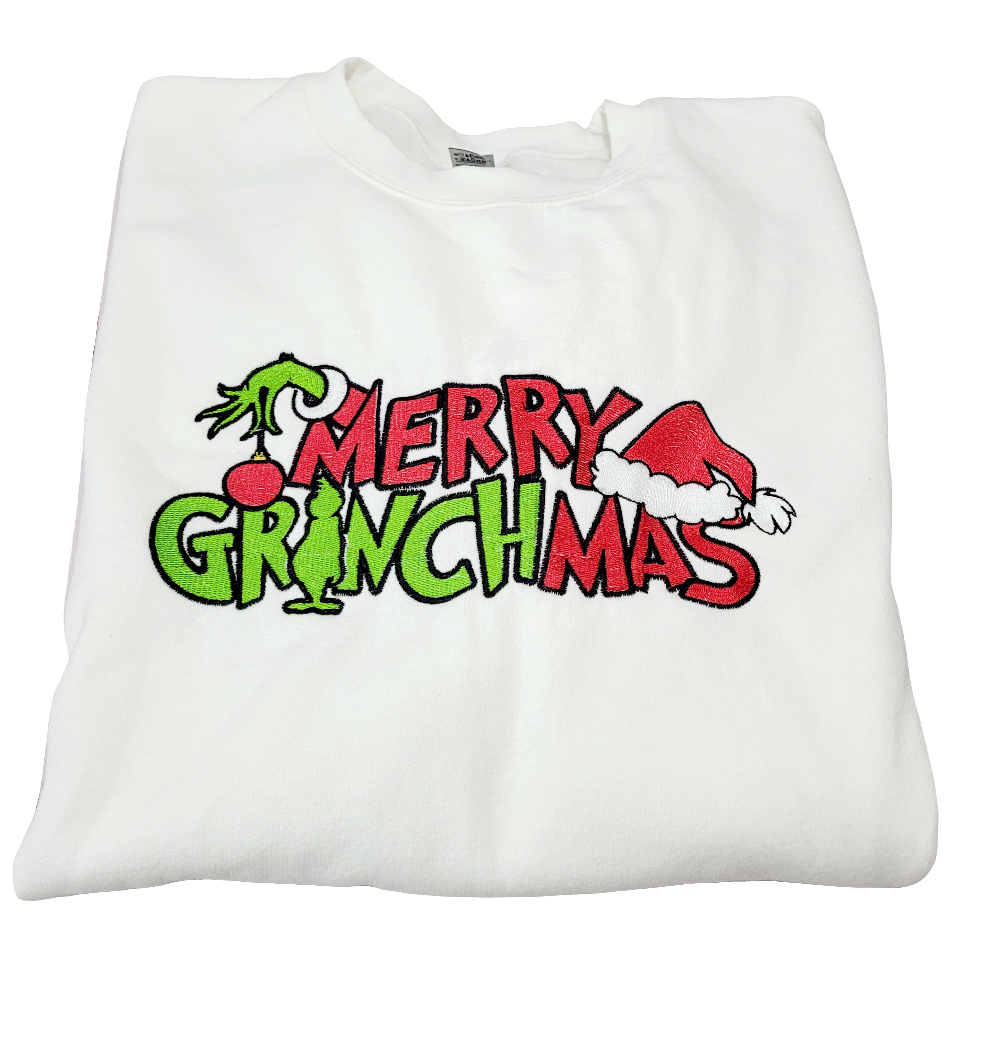 Merry Grinchmas Sweatshirt – Funny Holiday Pullover 🎄💚
