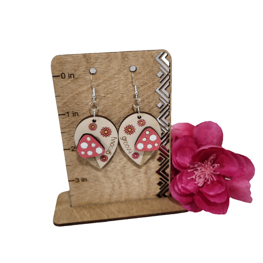 Mushroom Earrings/Groovy Earrings