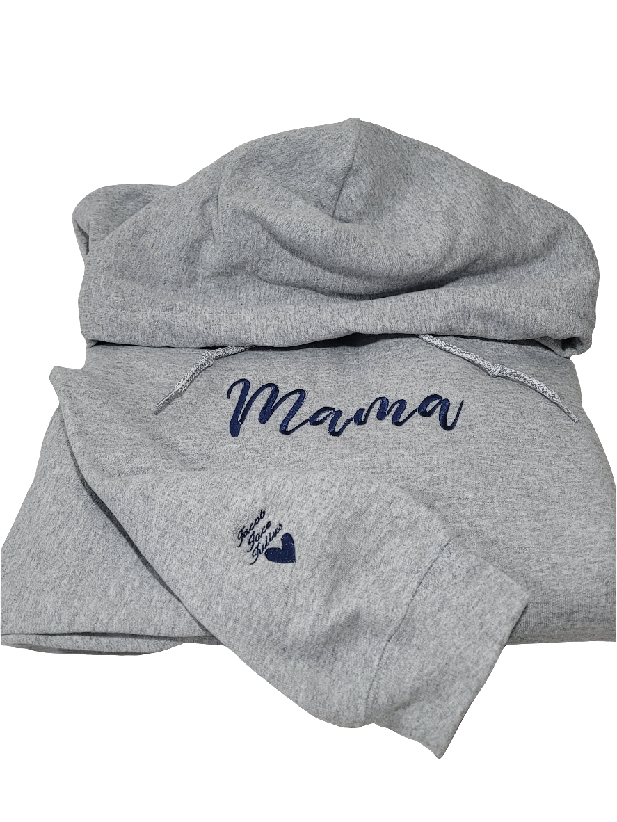 Personalized Mama Embroidered Sweatshirt – Custom Kids’ Names