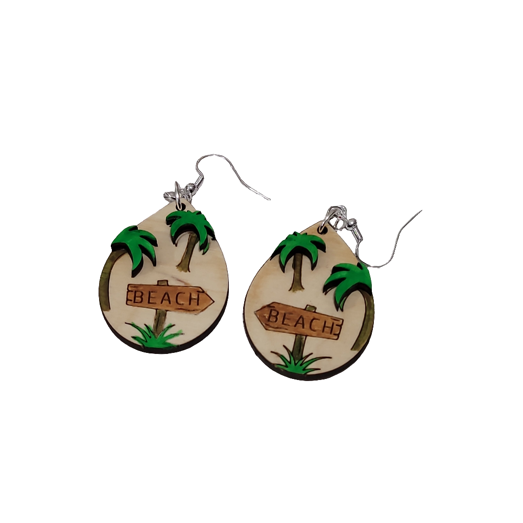Palm Tree Earring