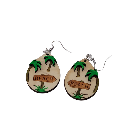 Palm Tree Earring