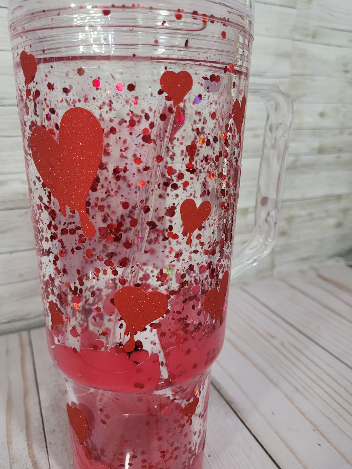 Bloody Valentine Horror Couple Snow Globe Tumbler – Michael Myers & Jason Glitter Cup – Creepy Cute Horror Movie Gift